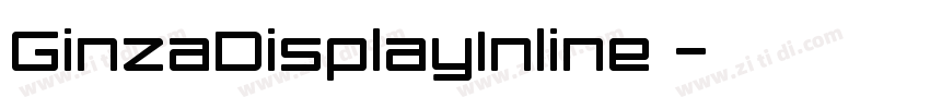 GinzaDisplayInline 字体转换